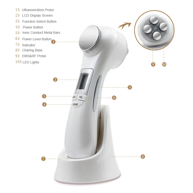 Ultraschall-RF-Radiofrequenz-G – Radio Frequency Face Lift Machine Bewertung und Preis
